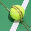 Europäische und amerikanische Zirkon-Titanstahl-Halsketten-Schmuckstücke Edelstahl-Sport-Tennisarmband