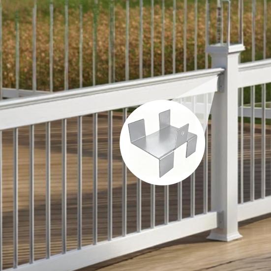 4/8Pcs Carbon Steel Heavy Duty Fixing Clip Fence Panel Bracket Gravel Board Windproof