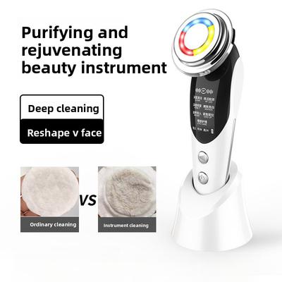 M8807 Home Beauty Instrument Introducer Seven Mode EMS Beauty Salon Lifting Firming Facial Massage RF Color Light