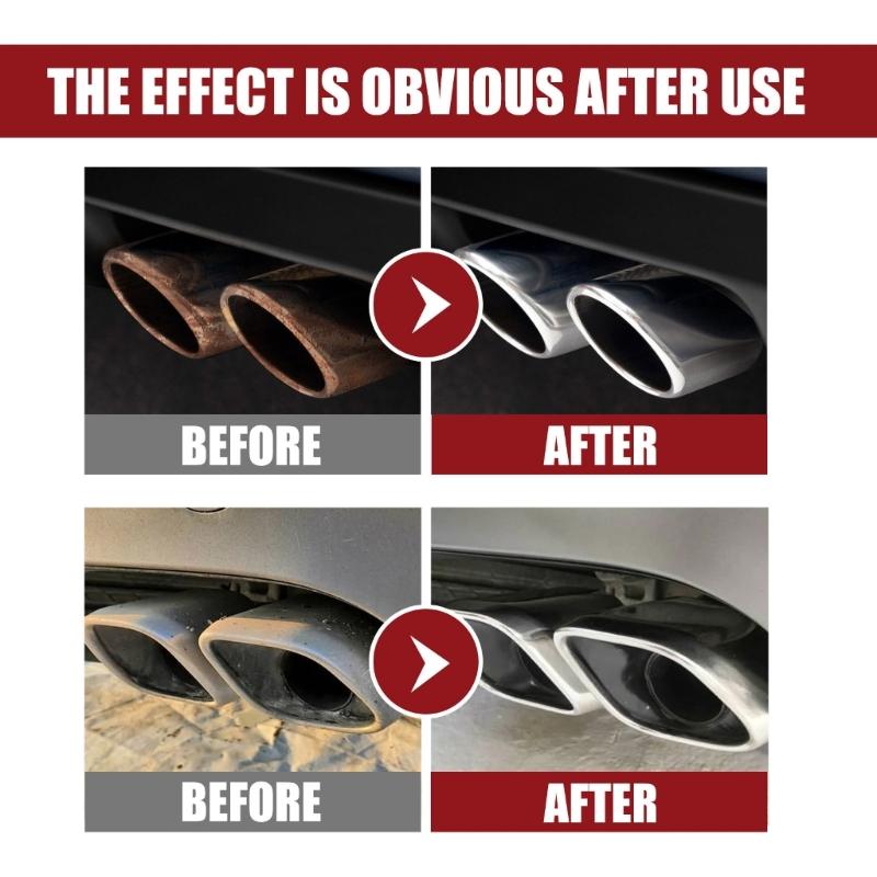 Car Exterior Rust Cleaner 60ml Rust Removal Agent Remover Exhaust Pipe Cleaner Motorcycle Maintenance Accessories