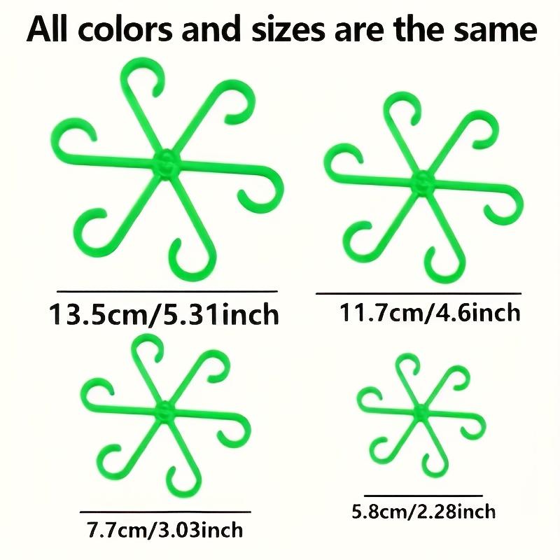 

4 шт. Премиальный набор для поддержки растений: Регулируемые крючки для стеблей для легкого садоводства и подвязывания - Идеально подходят для монстеры и растений с длинными стеблями 1 bag (4 sizes) зелёный
