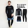 Mens UV Protection Rash Guard Set Quick Dry Long Sleeve Surfing Swimwear Diving Swimming Water Sports