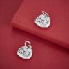 Sterling Silver 999 Peace & Joy Chinese Style Pendant Charm for DIY Jewelry.