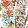 1Set Cartoon Miniature Scenes Landscape Stickers Creative 2.5D Cabin Scene DIY Decorative Stickers Festival Birthday Gifts