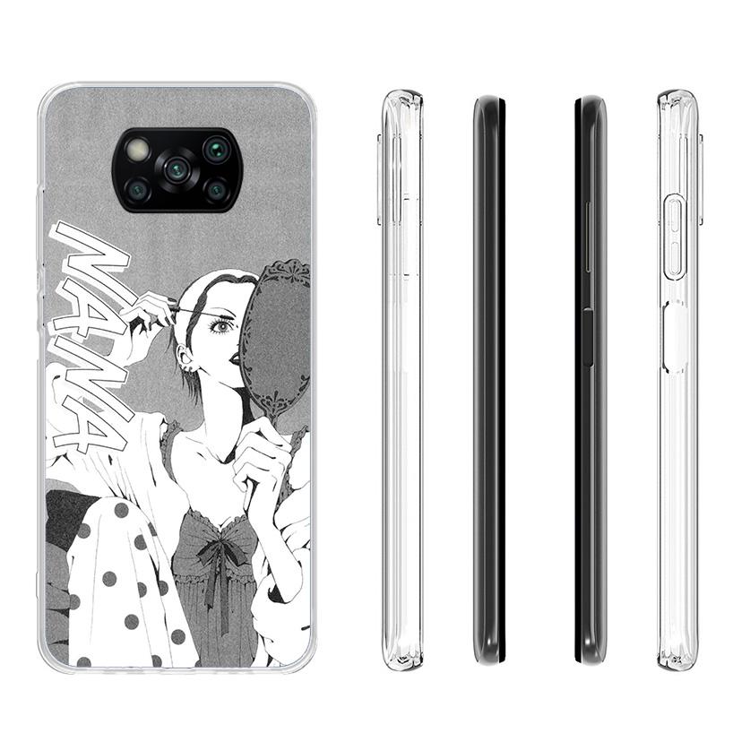 NaNa Osaki Anime Phnoe Case for Xiaomi Poco X5 X6 X7 Pro X4 Gt F7 Ultra M8 M7 Redmi 15C 15 13C 13 12C 12 Unique Cover Coque Poco
