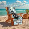 1Pc Nightmare Before Christmas Beach Towel, Quick Dry, Multi-Use for Beach Pool Gym Yoga Home Travel, Christmas, Halloween, Xmas Gift S49