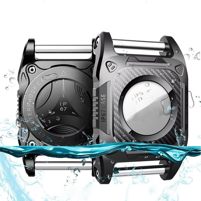 M-Сучасний-Для Airtag Тримач на нашийник для собаки Брелок Водонепроникний Жорсткий ТПУ Чохол для повного захисту для домашніх тварин Рюкзак-пояс для собаки