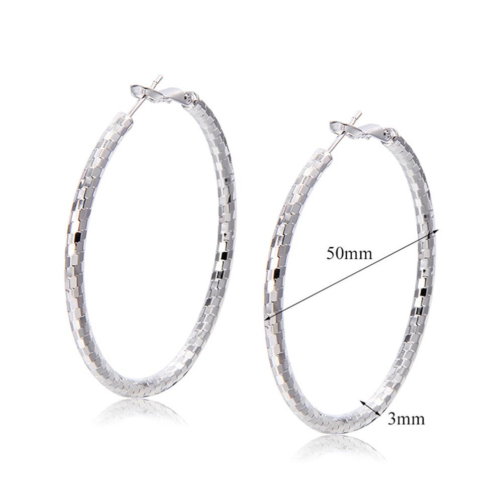 Women Fashion Modern Style Earring Exquisite Matte Big Round Earbob