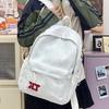 Schoolbag1011 New American Vintage Letter Embroidered Backpack for Middle and High School Students Versatile Large Capacity Lightweight Travel 