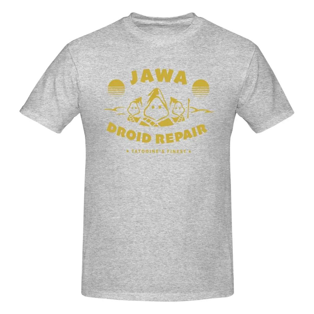 Men's T-Shirts Disney Star Wars Funny 100% Cotton Tees Short Sleeve Jawa Droid Repair Tatooine's Finest T Shirt Clothes Printed