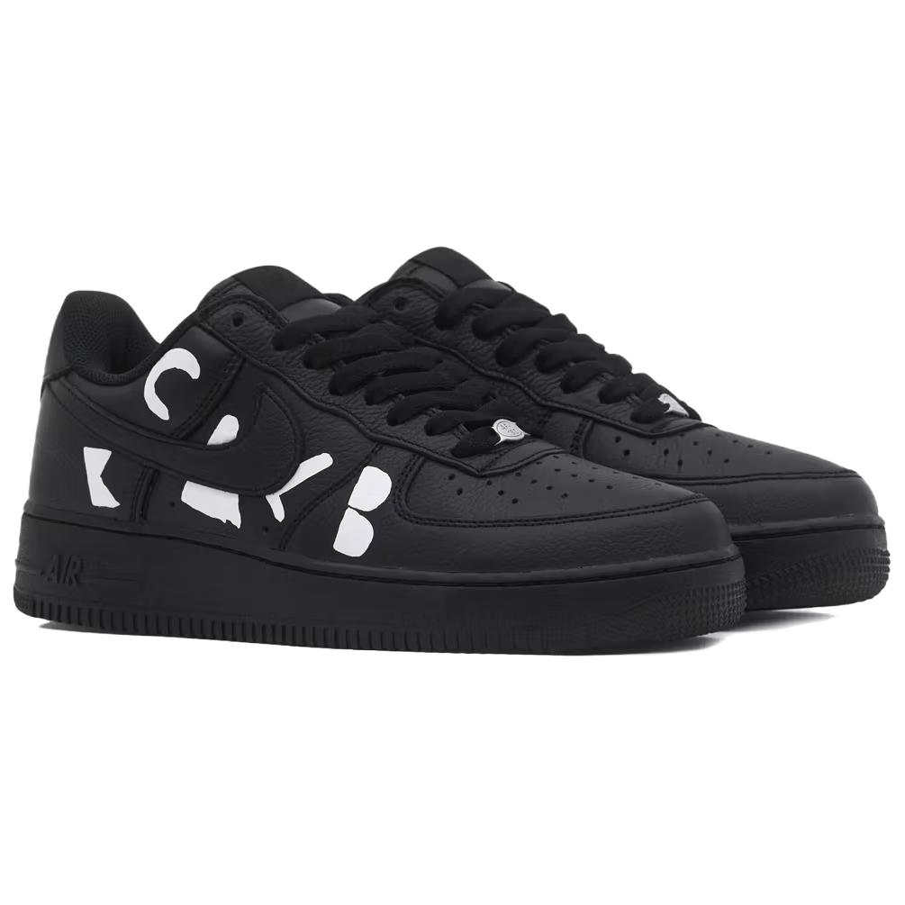 BLACK Comme Des Garçons X Nike Air Force 1 Low Retro Black Dover Street Market Exclusive Unisex Sneakers IB9949-001