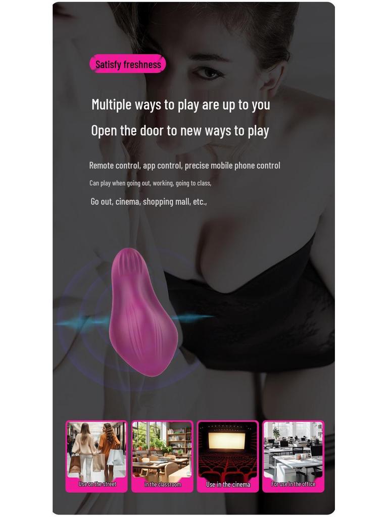 Vibrating Wearable Egg: Clitoral Massager with App Control for Women's Self-Pleasure
