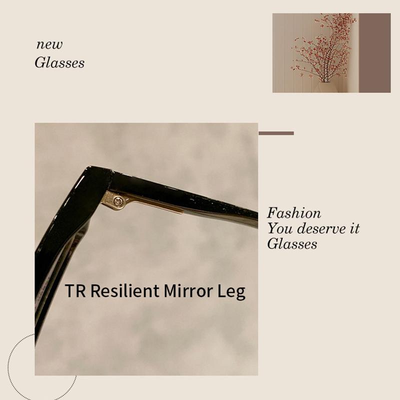 Xbora TR90 Spectacle Frames for Large Faces, Unisex, Oversized, 150mm, Ultralight, Casual, Optical Prescription Eyeglasses 12880