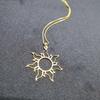 New Stainless Steel Necklace Ethnic Sun Totem Pendent Necklaces for Charm Women Birthday Fashion Jewelry Collares Accessories