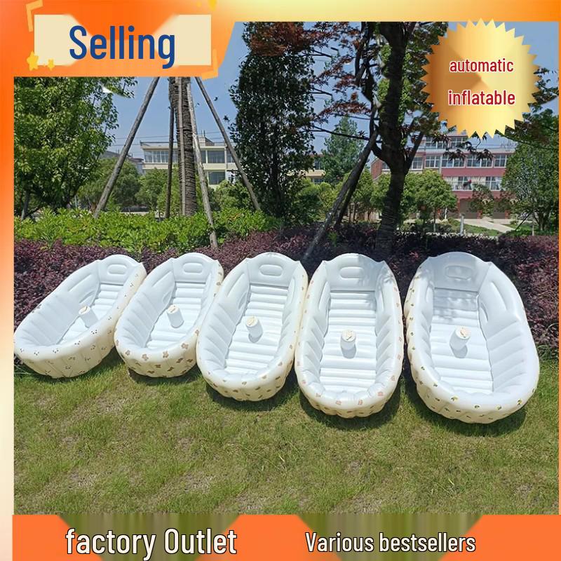 Foldable Inflatable Baby Bathtub: Sit & Lie Newborn Bathing Solution