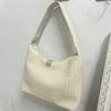 Korean New Design Knitted Bag Large Size Capacity Tote Bag Women's Single Shoulder Underarm Bag Fashionable Versatile Not Heavy Luxury Portable