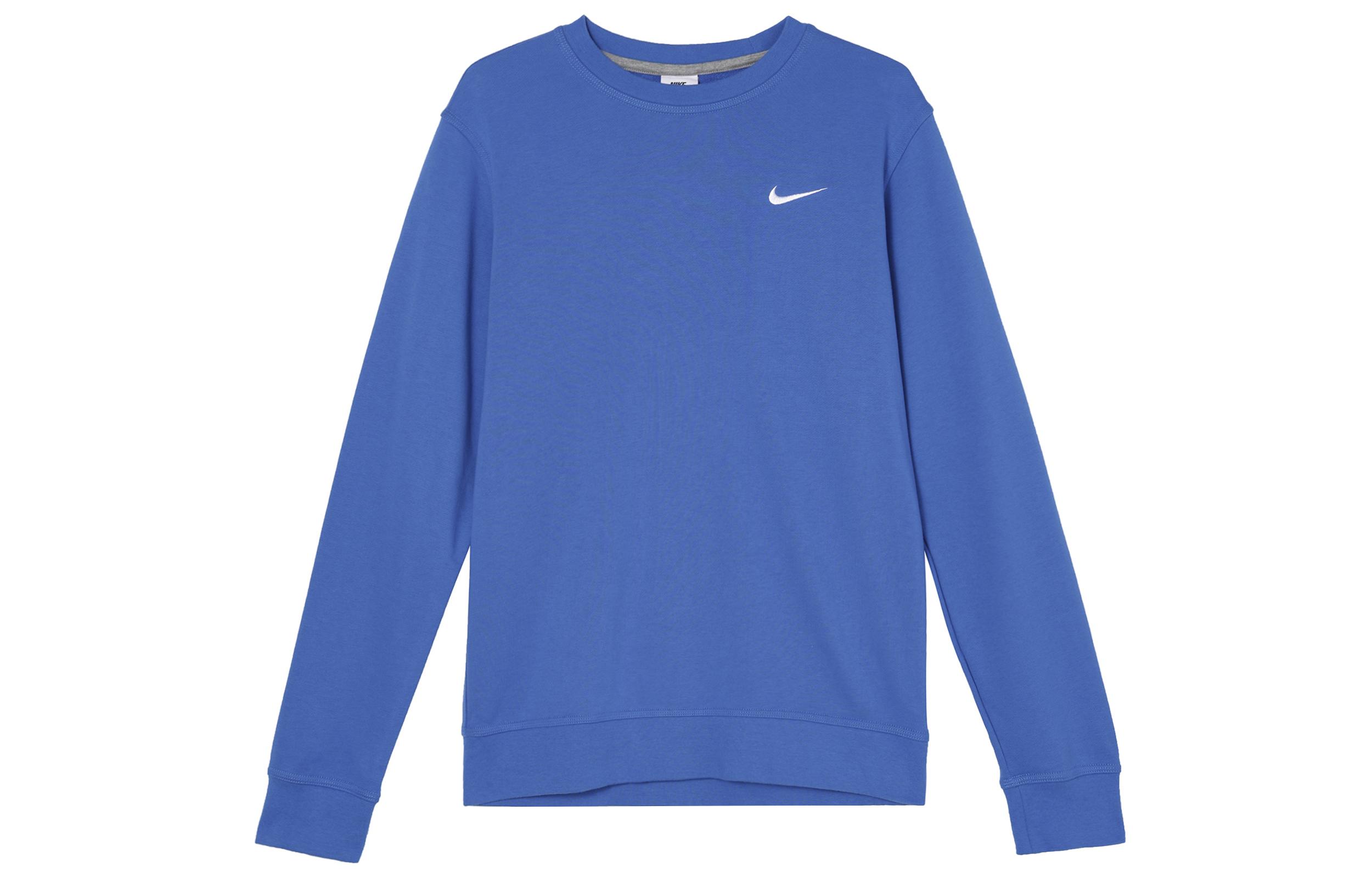 Nike Sweatshirts Men s Blue Crew Neck Moderate Regular AA3178-403 L