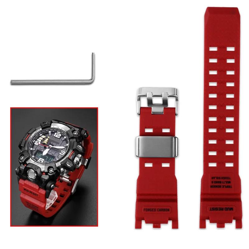 ONEWatch Akcesoria Do Casio G-SHOCK GWG-2000 GWG-2040 Mudmaster Wymienna Pasek Opaska Męski Sportowy Wodoodporny Żywica BransoletkaMN