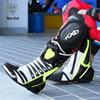Nine-core Wolf Motorcycle Shock-Absorbing Anti-Fall Off-Road Long Boots for Kids, Wear-Resistant Track Riding Shoes for All Seasons.