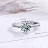 Lindon Classic Silvering Zircon Ring Ladies Jewelry Wedding Promise Party Gift