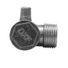 Air Compressor Check Valve Replacement 3 Male Thread Connectors Aluminum Alloy Male Thread Diameter 20/16/10mm 1 Pcs