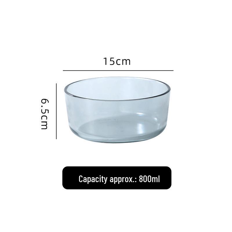 Nordic Heat-Resistant Glass Bowl - Creative Round Salad & Fruit Serving Dish