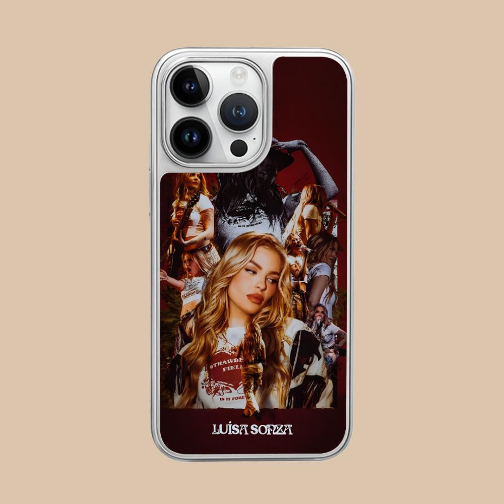 

Luisa Sonza Mobile Phone Case for iPhone 17 16 15 14 13 12 11 Air Pro Max Plus Silver Plating Colorful Cover Luxury Cover Pretty iPhone 11