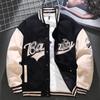 Men's Suede Embroidered Retro Baseball Jacket - Autumn & Winter Pilot Style