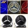 Car Front Grilled Star Emblem LED Illuminated Logo White Blue Red Light for Mercedes Benz W253 W204 W205 W213 Glc Gle W166 W176