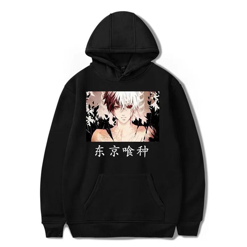 Tokyo Ghoul Kaneki Ken Japanese Animation Men's Hoodie Sweatshirt Men Womnen Fashion Design Pullover Men's Fleece Hoodies