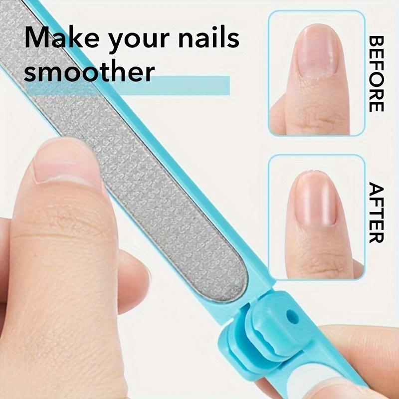 Professional Double-Sided Folding Nail File - A Portable Manicure Tool That Perfectly Shapes and Styles Your Nails.