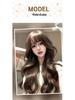Big Wave Women's Long Curly Wig - Natural Look, Middle Part, Autumn/Winter Style