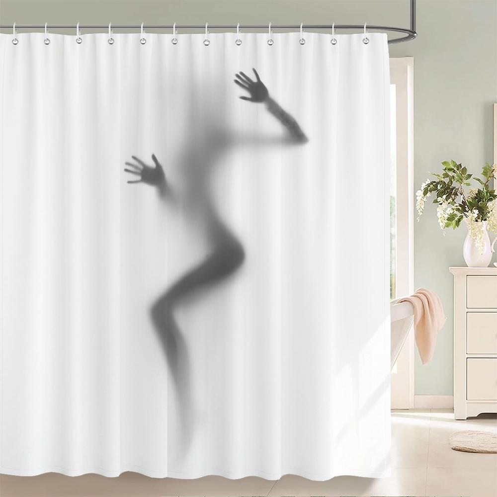 Sexy Woman Bath Curtains Waterproof Bathroom Shower Curtain Girl Shadow 3d print With Hooks Polyester Cloth 180*200 Bath Screen