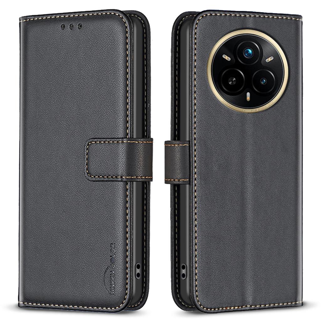 BINFEN COLOR BF17 For Realme 14 Pro 5G Case Wallet Folio Flip Leather Cover