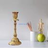 Brass Pillar Candlestick Taper Holder Retro Candlestick for Home Dinner D57B