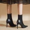 Women's Shoes 2025 Fashion Ankle Women's Boots Fashion Side Zipper Thin Heels Sexy Elegnt Pointed Toe Boots for Women