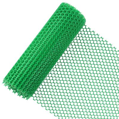 40Cm X 5M Chicken Mesh Fence Roll, Green Garden Net Fence Plastic Fence Mesh Netting Poultry Breeding Netting Garden Balcony