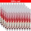 3-100 Pcs Straight Liquid Ball Pen Signature Gel Pen 0.5mm Black Blue Ink School Office Ball Pen School Office Supplies Writing