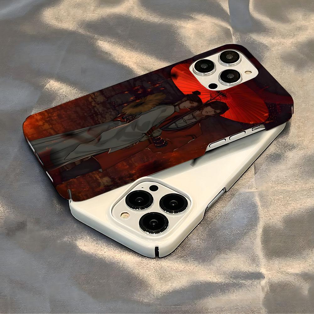 Tian Guan Ci Fu Phone Case Luxury For IPhone 16 15 14 13 12 11 Plus Pro Max Mini Glossy HD Hard Film Shell Cover