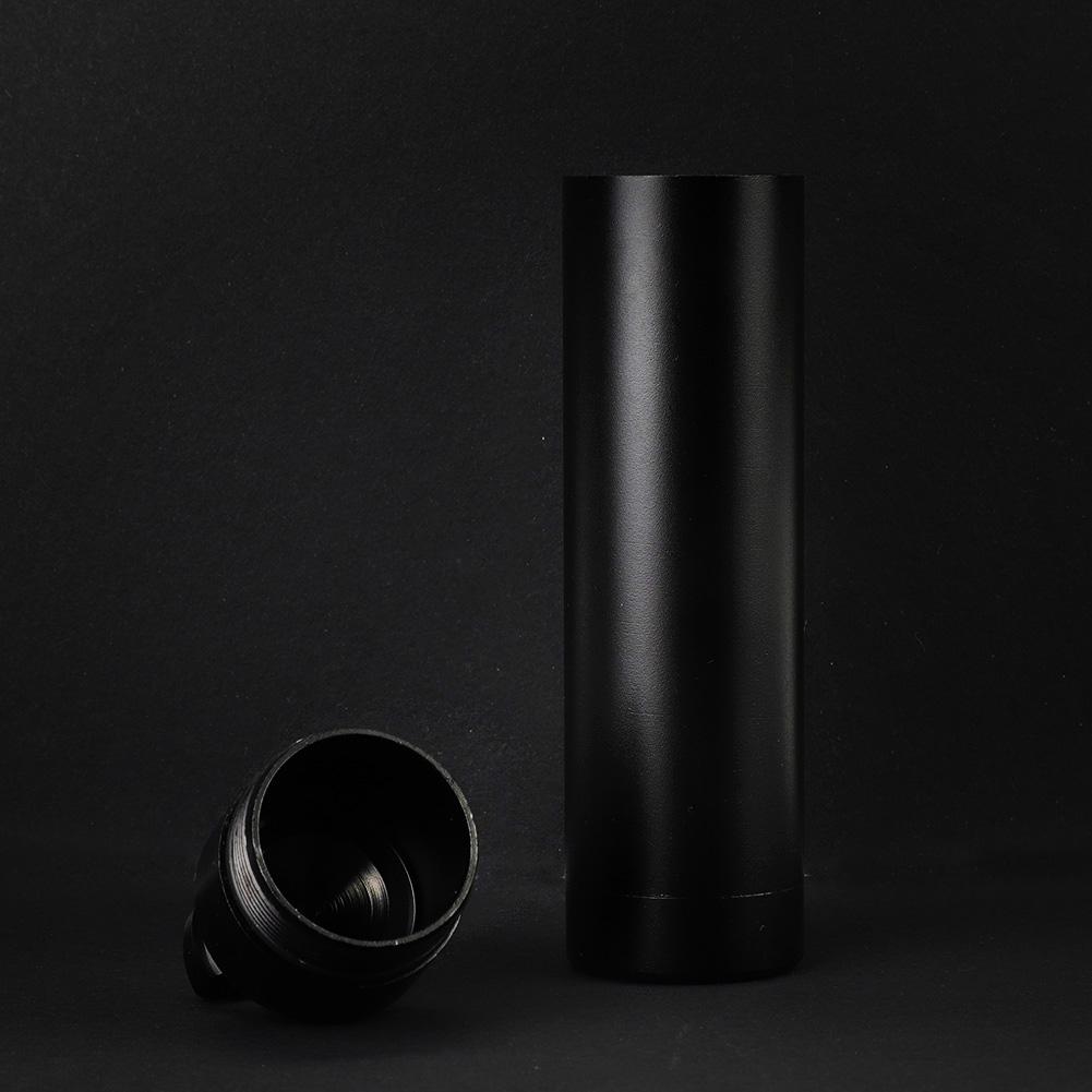 Waterproof Aluminum Alloy Pill Bottle Medicine Container Holder for Outdoor Survival