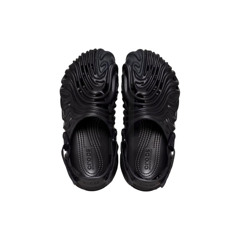 Salehe Bembury x Crocs Pollex Clog "Sasquatch" EVA Trendy Sporty Beach Sandals Unisex Black