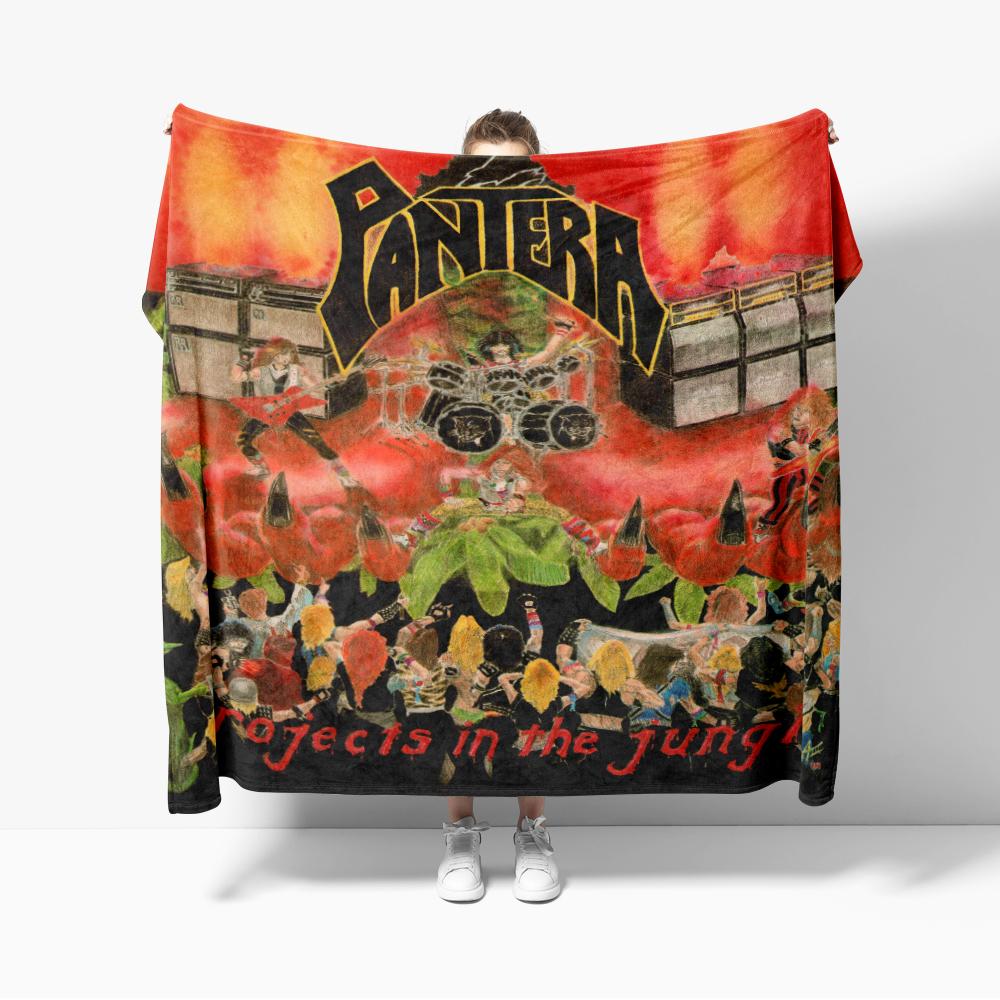 P-Pantera Flannel Blanket Sports for Sofa Decoration American Pop Hip Hop Throw Blankets Super Soft