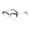 New Cat Eye Reading Glasses Women Metal Frame Anti Blue Light Eyewear Presbyopia Hyperopia Eyeglasses +1.0 +1.5 +2.0