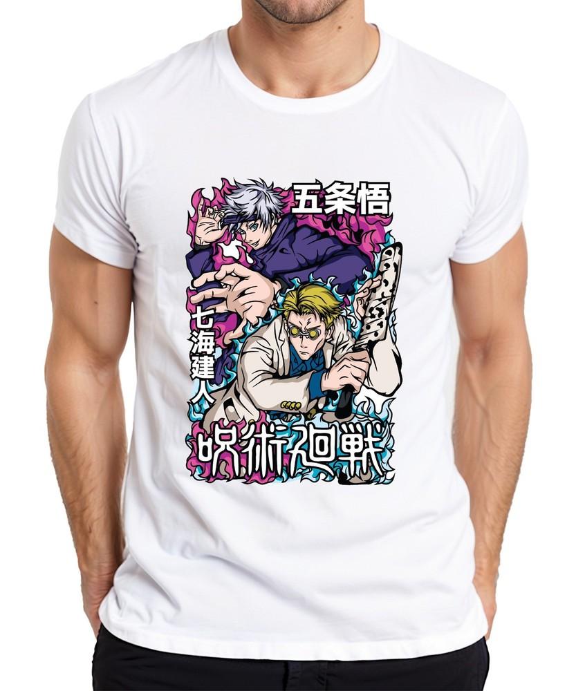 Jujutsu Kaisen Gojo Satoru Nanami Kento Unisexga Gift Retro Unisexs Tshirt