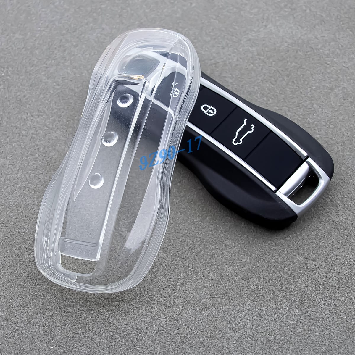 Clear Fully Transparent Tpu Car Smart Key Cover Case For - Porsche Cayenne Coupe Panamera Taycan 911