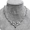 Pendentif Cœur de Flamme Épineux Unisexe - Collier Cool Subculture Hip Hop