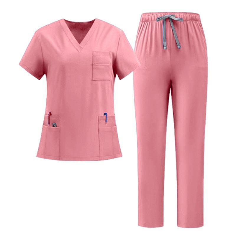 Abbigliamento da Lavoro Nero Bellezza SPA Abiti Medici Uniformi Uomo Donna Dentista Clinica Veterinaria Abiti da Lavoro Uniformi Chirurgiche Set Scrubs