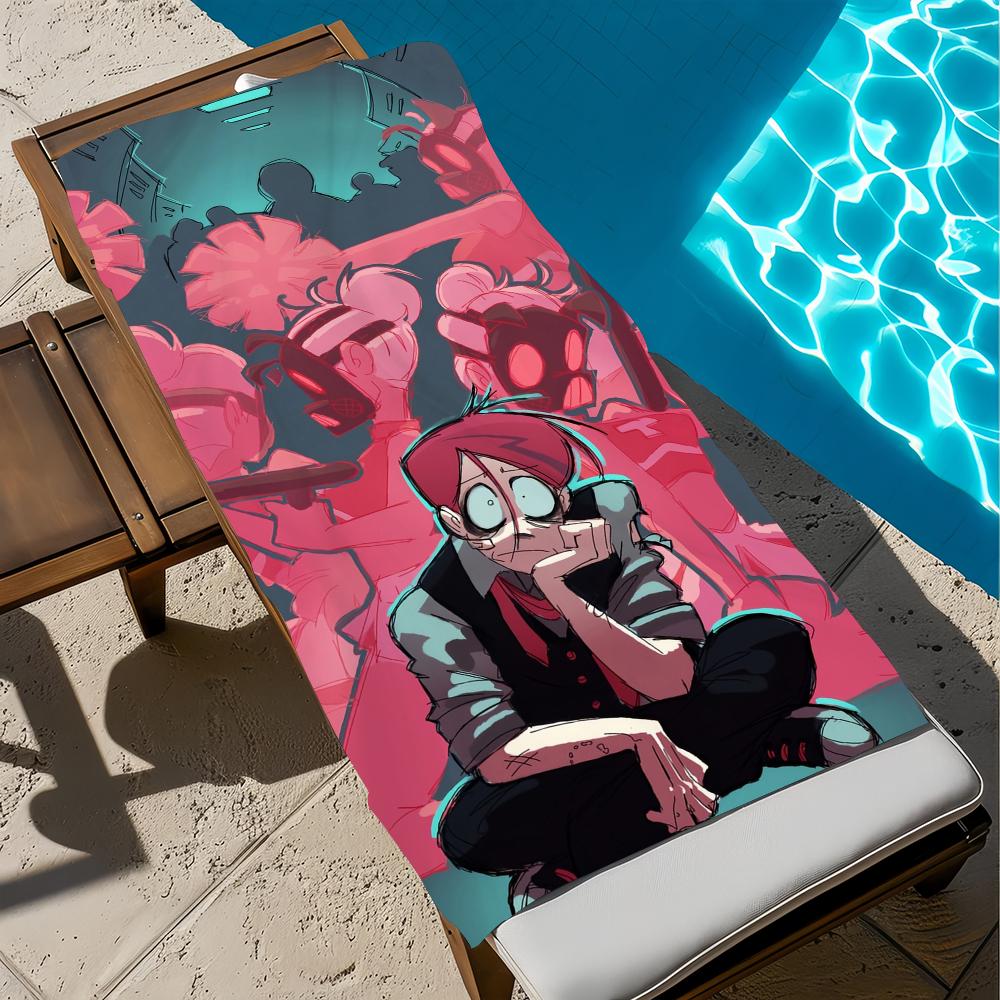 

P-Psychocuties-s cute anime Towel Beach Quick Dry Soft Pool Towels Gift for Travel Gym Shower Camping sports W30*H60(CM)