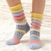 Warm Winter Women's Thermal Mid-Calf Socks Pastel & Vibrant Color Combos Combinations  Cold-Resistant Non-Slip Cushioned Soles