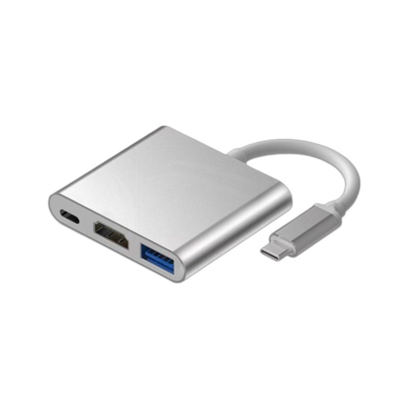 Hub 8-în-1 cu cap dublu Type-C 3.0 și convertor multiport pentru laptop